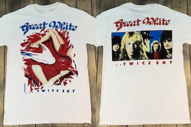 VTG 1989 Great White Band Tour Tee For Men and Women S-5XL Cotton TT840