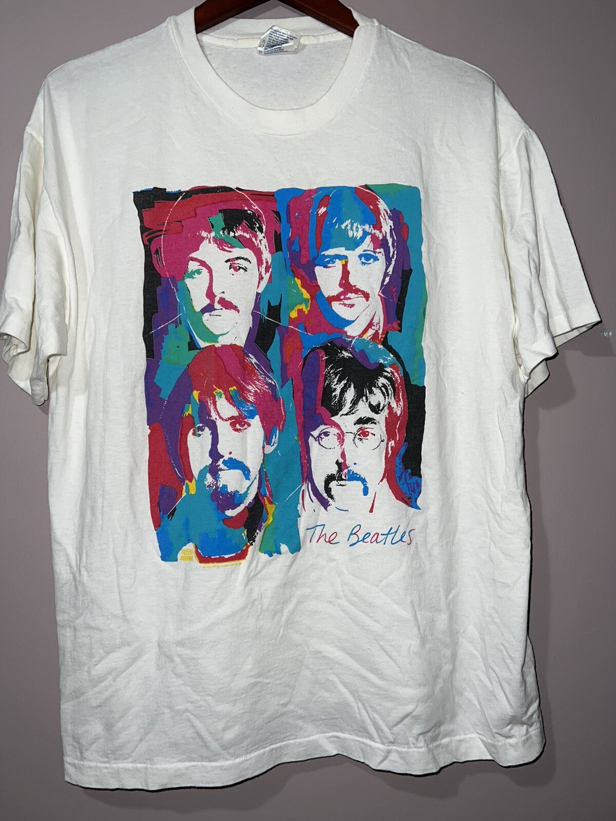 VINTAGE 1990’s THE BEATLES SGT PEPPER PHOTO SHIRT winterland XL
