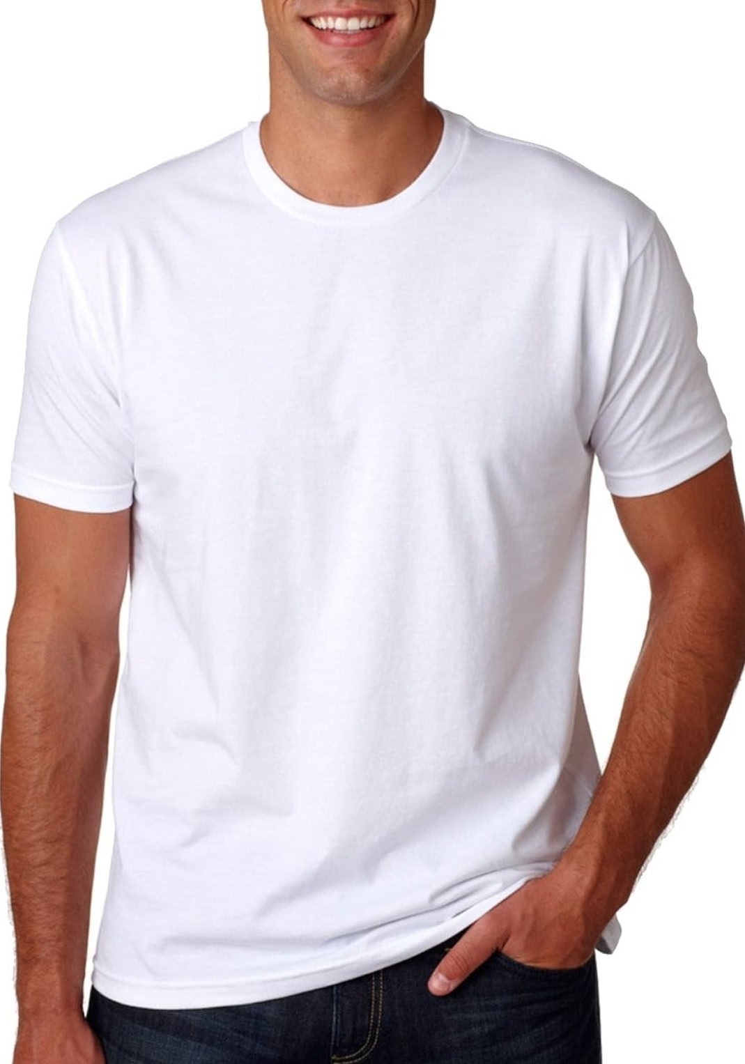 QUINCE Mens Crew Casual Basic 100% Cotton T-Shirt Tee Black White Navy 1-3 Pack gallery