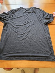 American Eagle Men’s Black Solid Logo Crew Neck Short Sleeve T-Shirt Size L