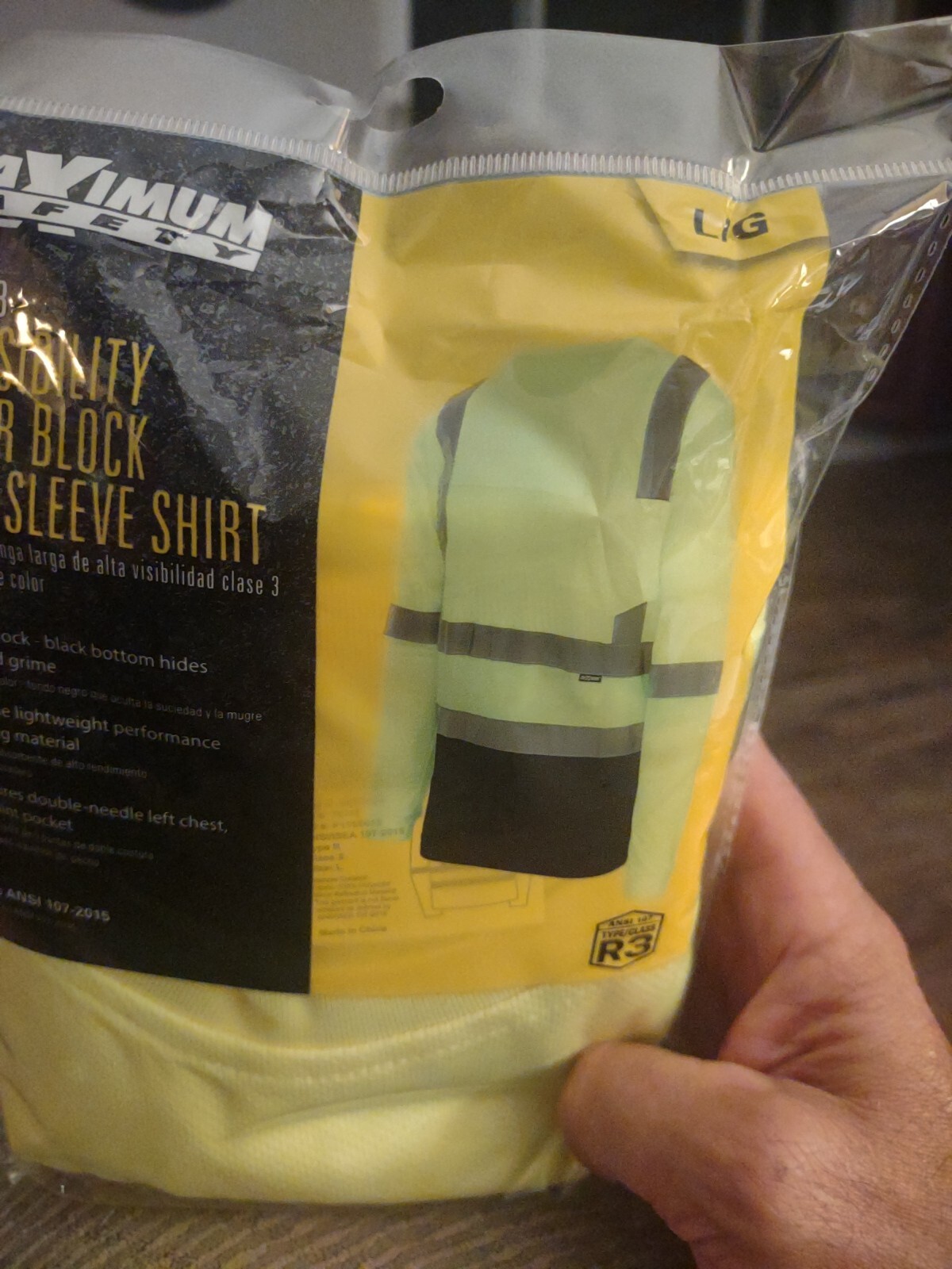LONG SLEEVE SAFETY T SHIRT REFLECTIVE HI VIS ANSI CLASS 3 7Large, 2xL gallery