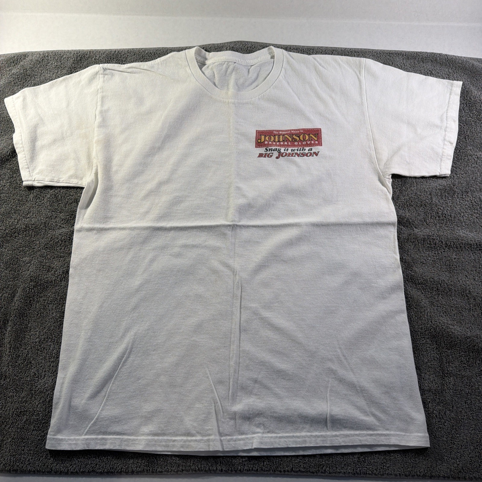 Vintage Big Johnson Baseball Gloves Shirt Funny Humor 90s Collectible USA Made gallery