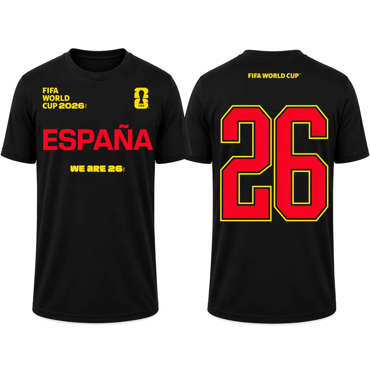 FIFA World Cup 2026 España Shirt – Official "We Are 26" Team Spain T-Shirt gallery
