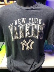 New York Yankees MLB Genuine Merchandise T Shirt Large Dark Gray Short Sleeve