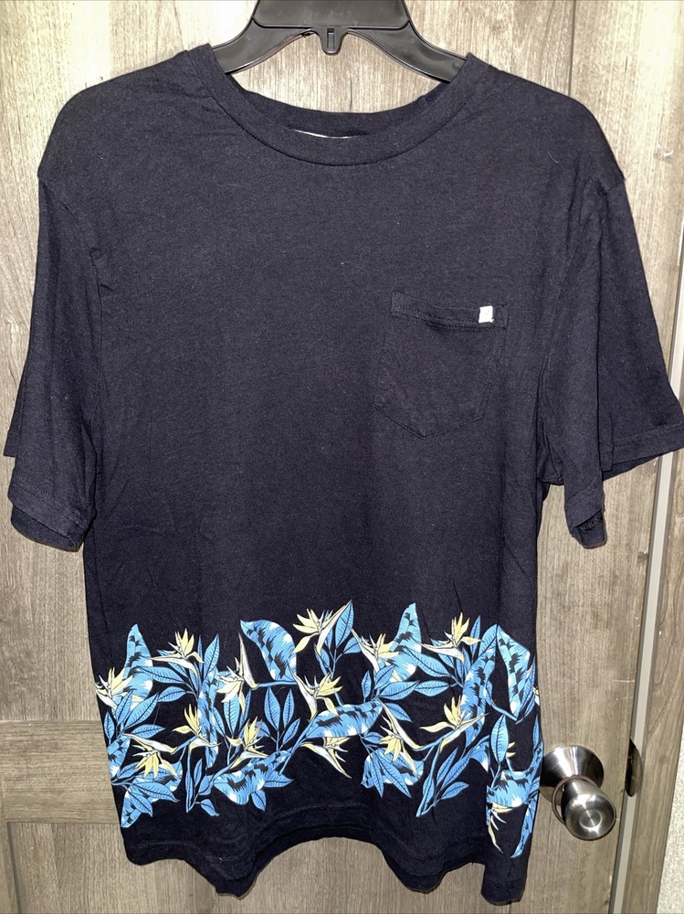 Reverse Threads Floral Beach Vibes Womens T-Shirt Black size L