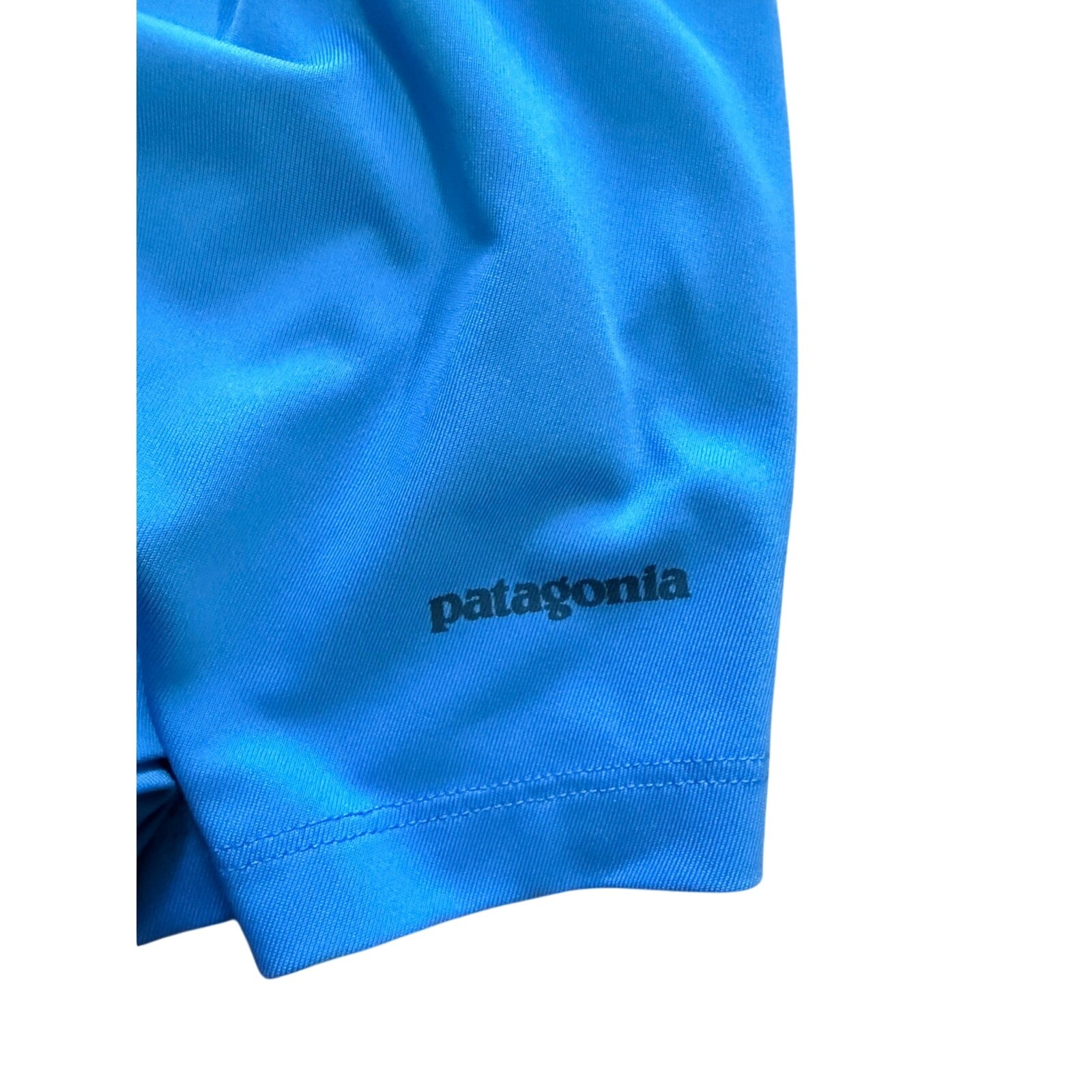 Patagonia Men's Long Sleeve Blue Spandex Jersey Shirt Sz L gallery