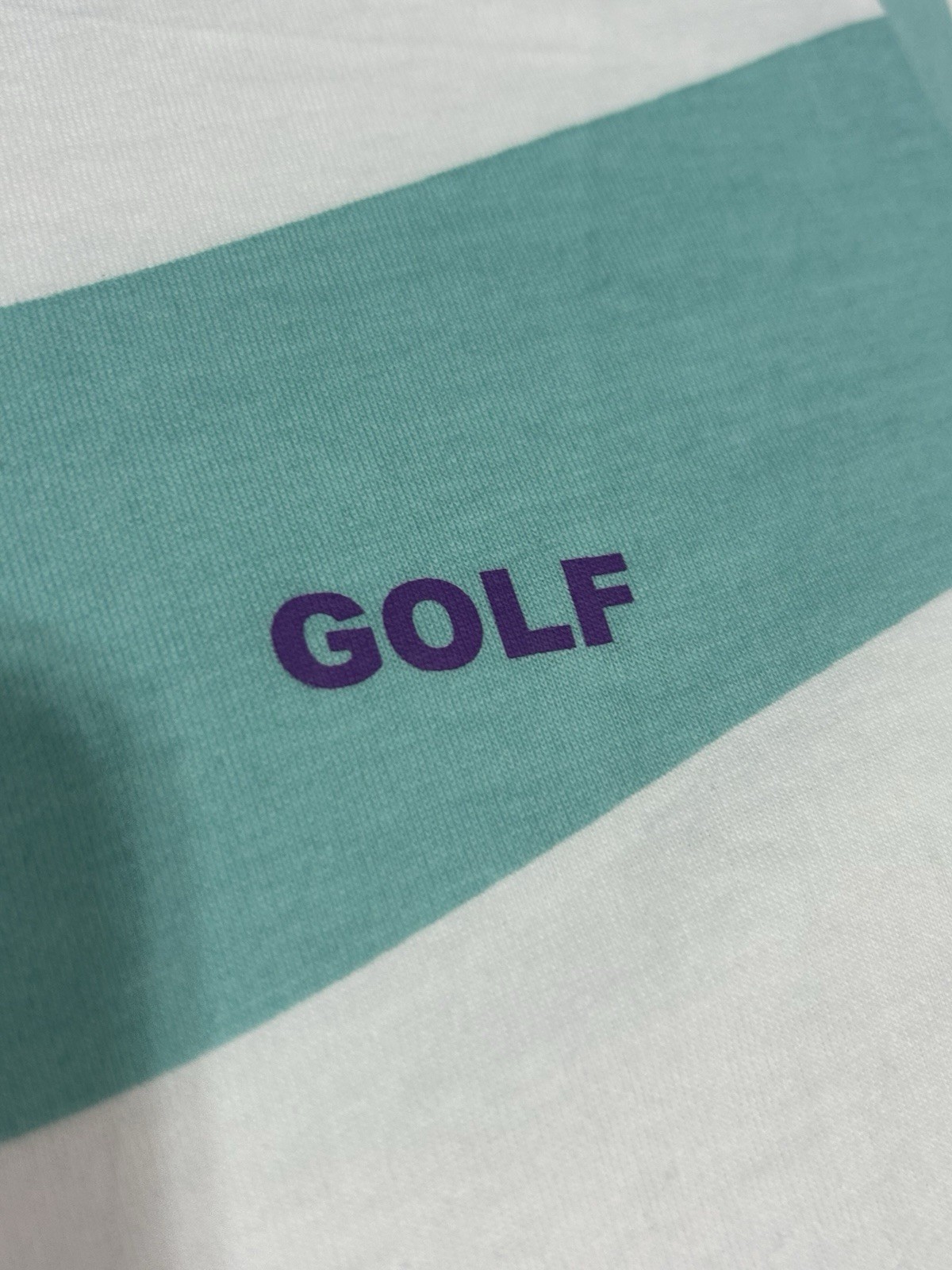 Golf Wang 2016 Wavy Striped Teal/White/Purple NWT Tyler The Creator Flower Boy gallery