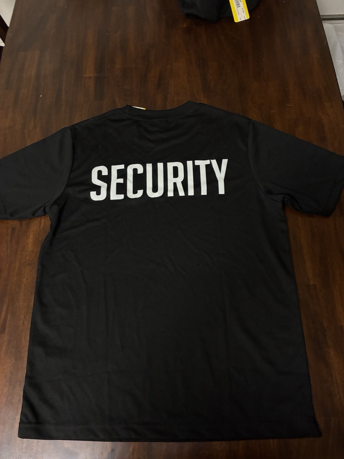 Security T-Shirt Men High-Quality Uniform Workwear Short Sleeve Black Reflective gallery