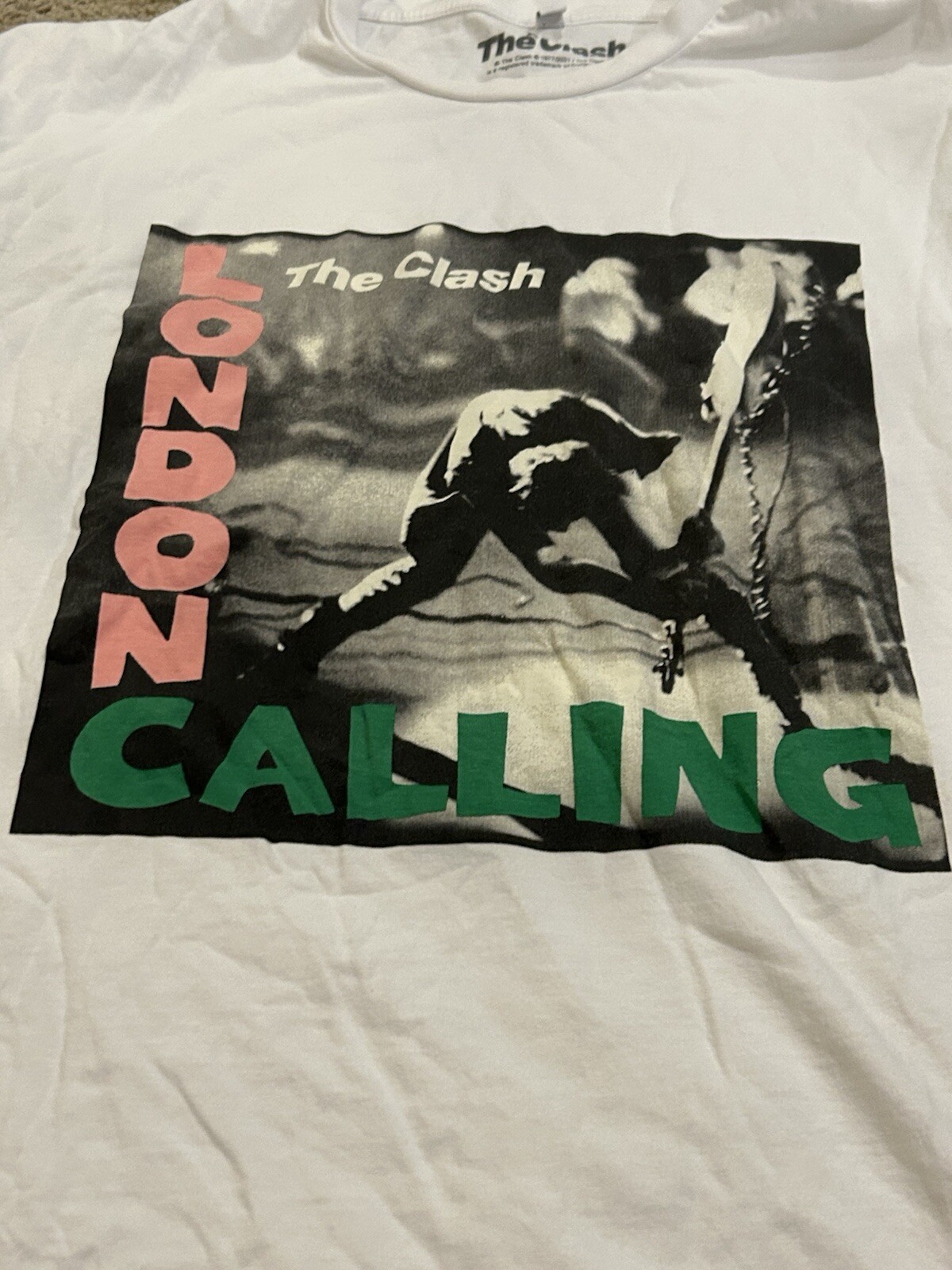 The CLASH LONDON CALLING Cotton White All Size Unisex Shirt gallery
