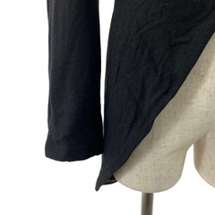 BLACK COMME des GARCONS / BLACK COMME des GARCONS Wool Asymmetrical Long Jacket