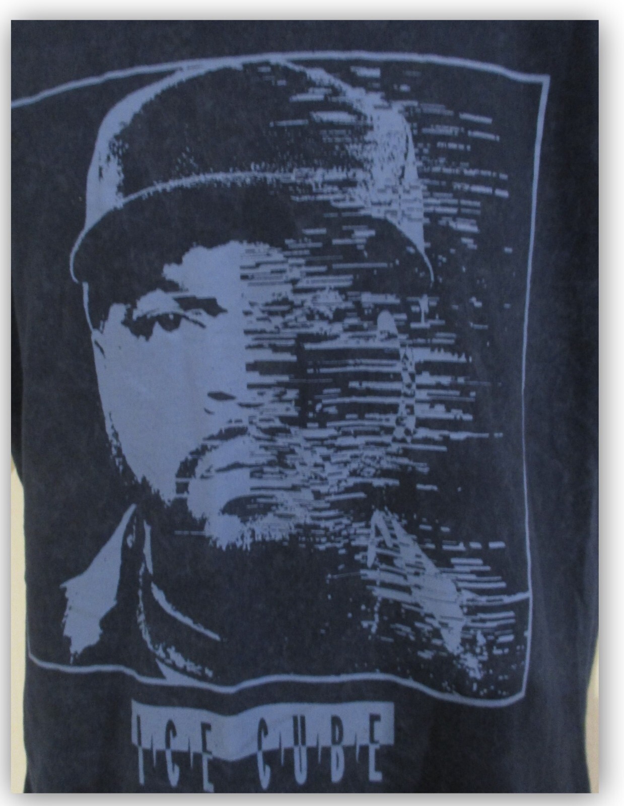 Ice Cube picture Blue Print t-shirt short sleeve crewneck cotton/Poly S M L XL gallery