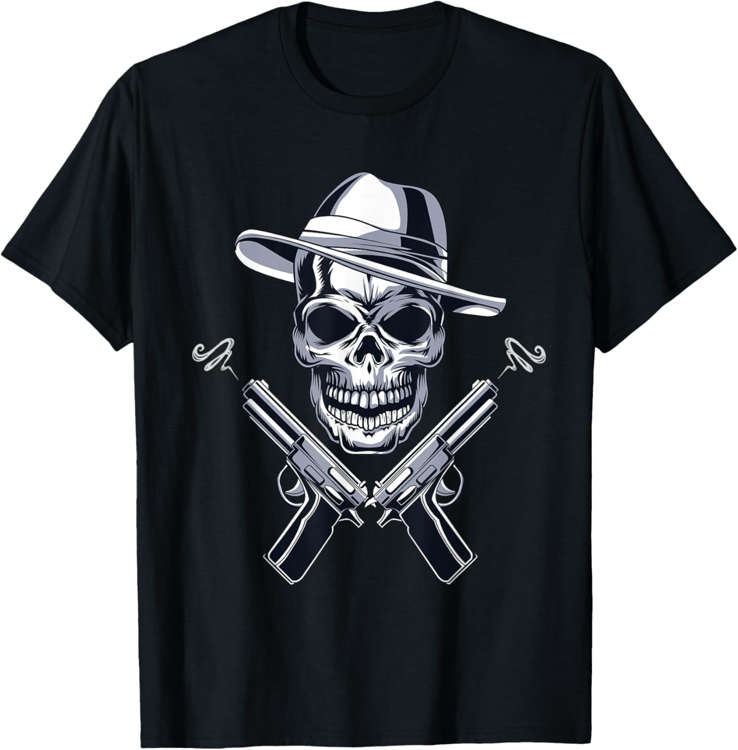 1920's Great Gatsby Gangster with guns smoking Vintage 20's T-Shirt gallery