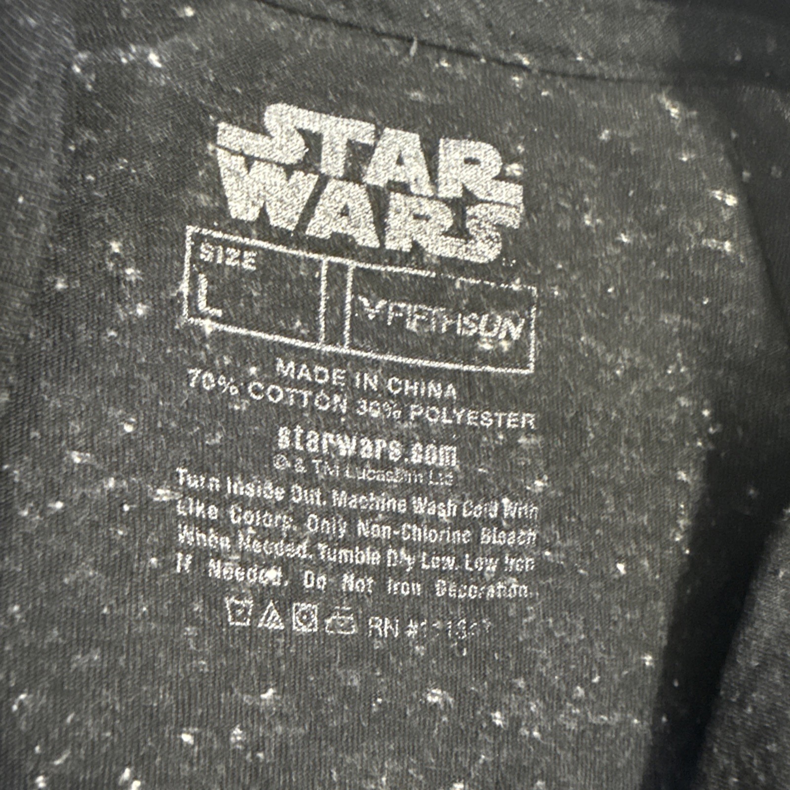 Star Wars Death Star Shirt Men’s Black Space Graphic Tee Size Large gallery
