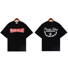 43STYLE RHUDE Men High Quality Leisure Cotton Short Sleeve Polo T-Shirt S-2XL