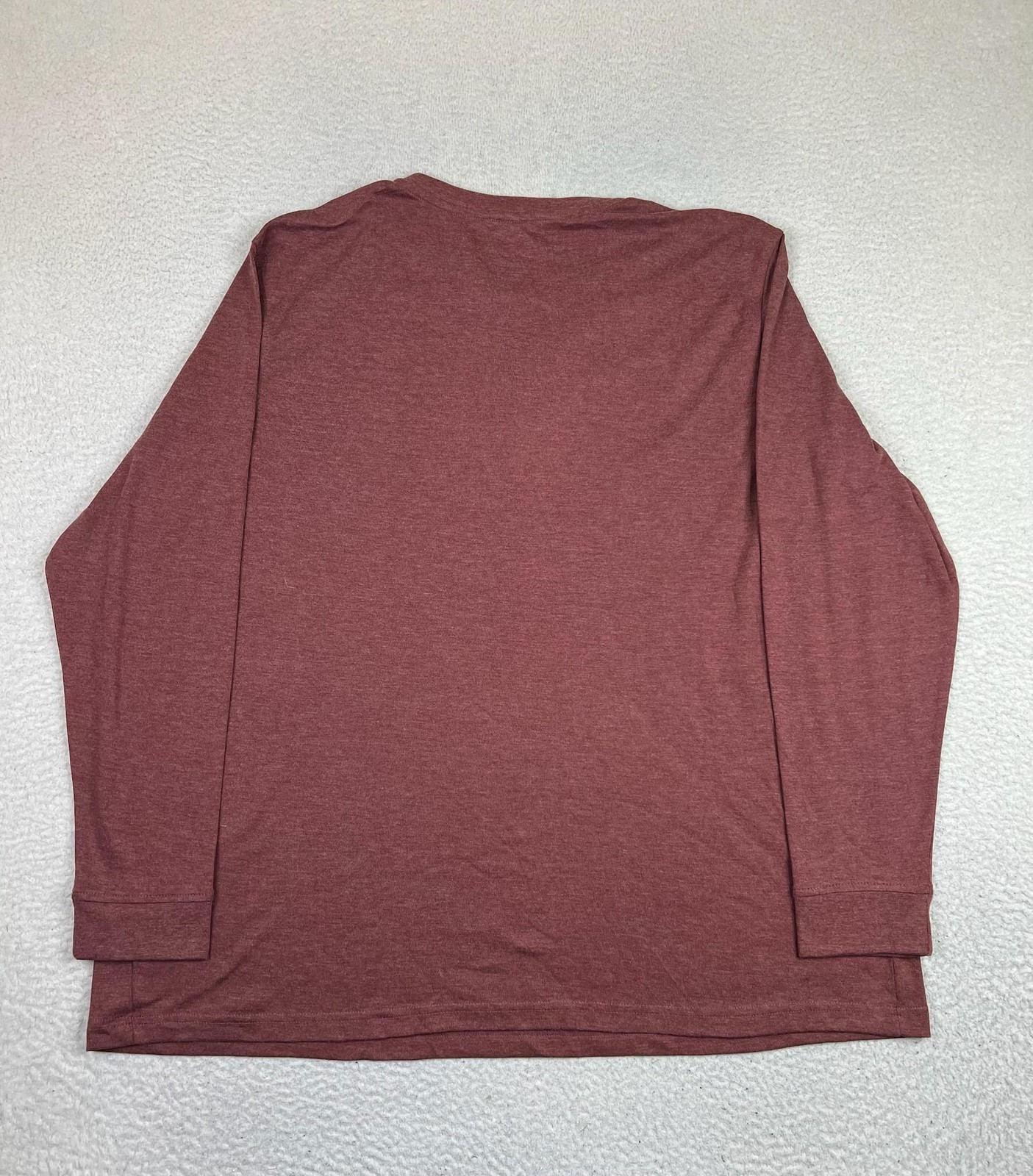 Croft & Barrow Henley Shirt Mens Big 3X Red Easy Care Long Sleeve Lightweight gallery
