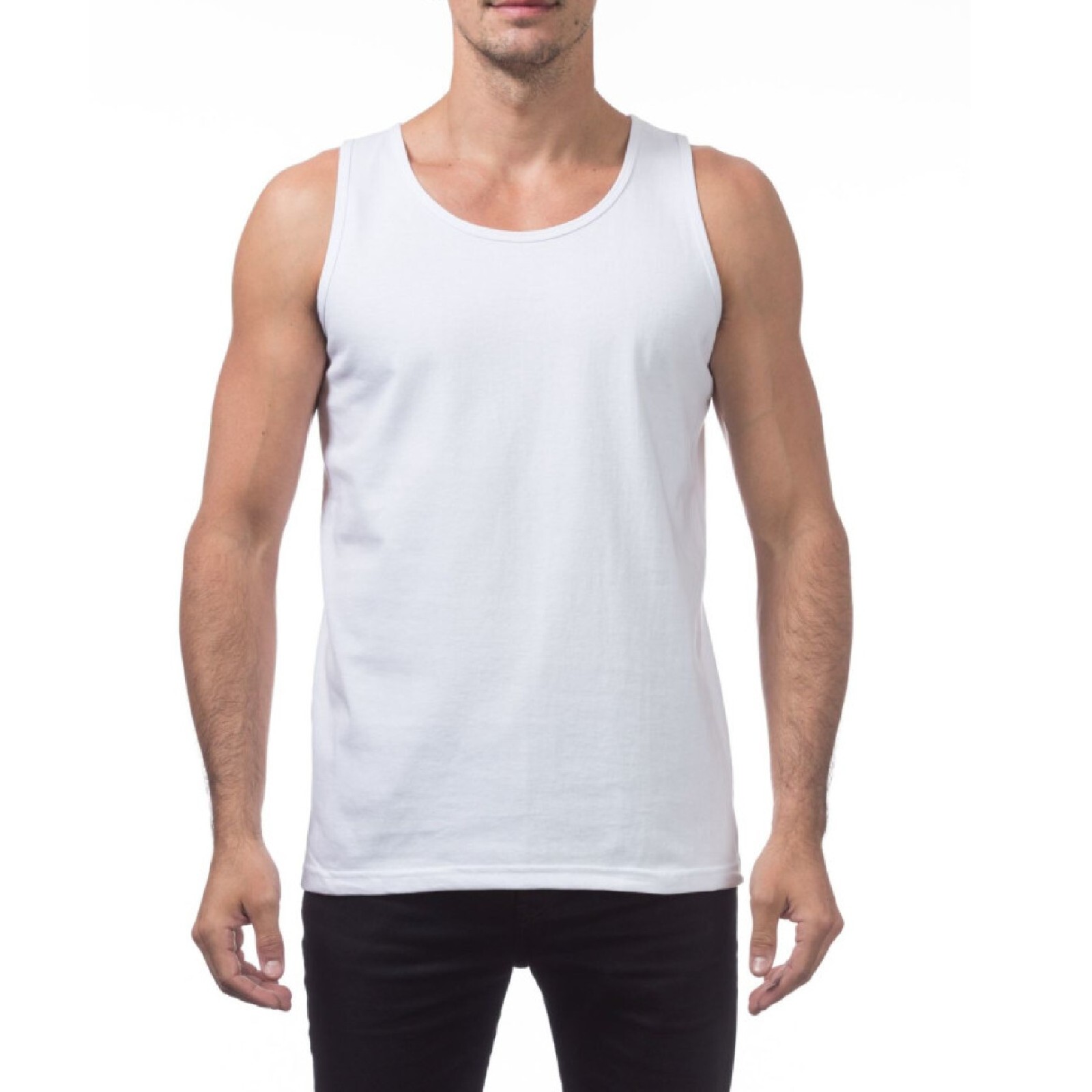 PROCLUB MENS COMFORT TANK TOP PRO CLUB CASUAL SLEEVELESS TANK TOP GYM SUMMER gallery