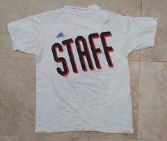 ** NOS Vintage Coca Cola 1994 World Cup Soccerfest STAFF T-Shirt LARGE 1990s **