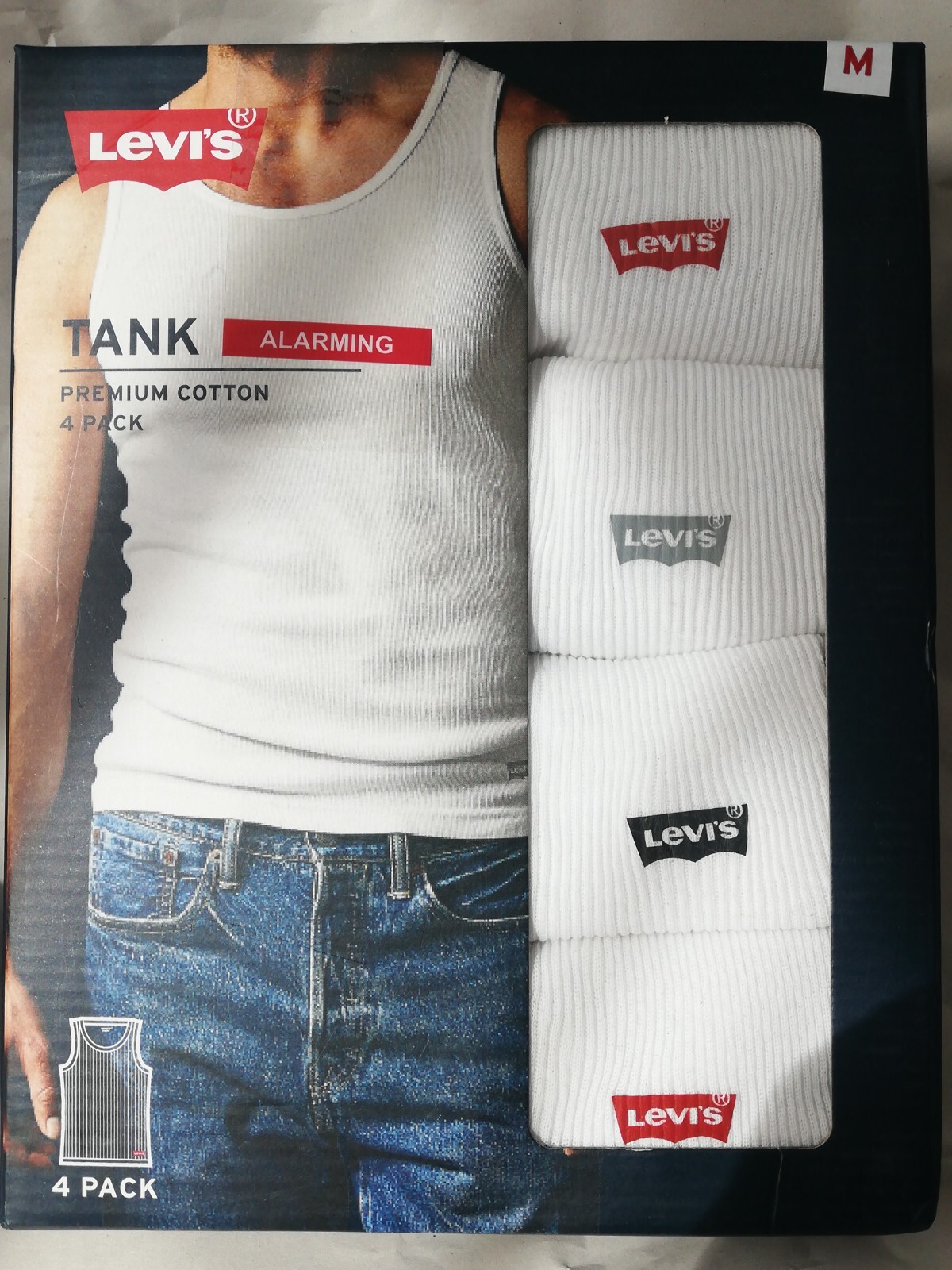 Levi’s Mens Ribbed Tank Top Shirt 4Pack/5Pack Premium Soft Cotton Various New gallery