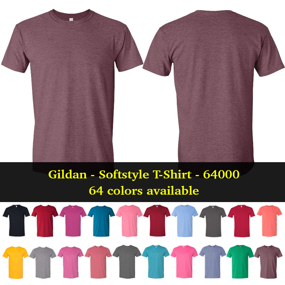 Gildan - Softstyle T-Shirt - 64000 Basic Unisex Classic Fit T-Shirt gallery