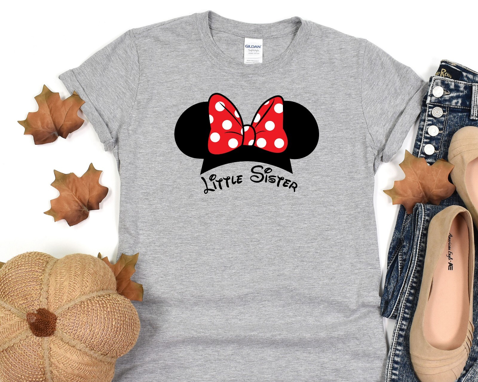 Little Sister Minnie & Little Brother Mickey Shirts, Cute Disney Sibling Tees gallery