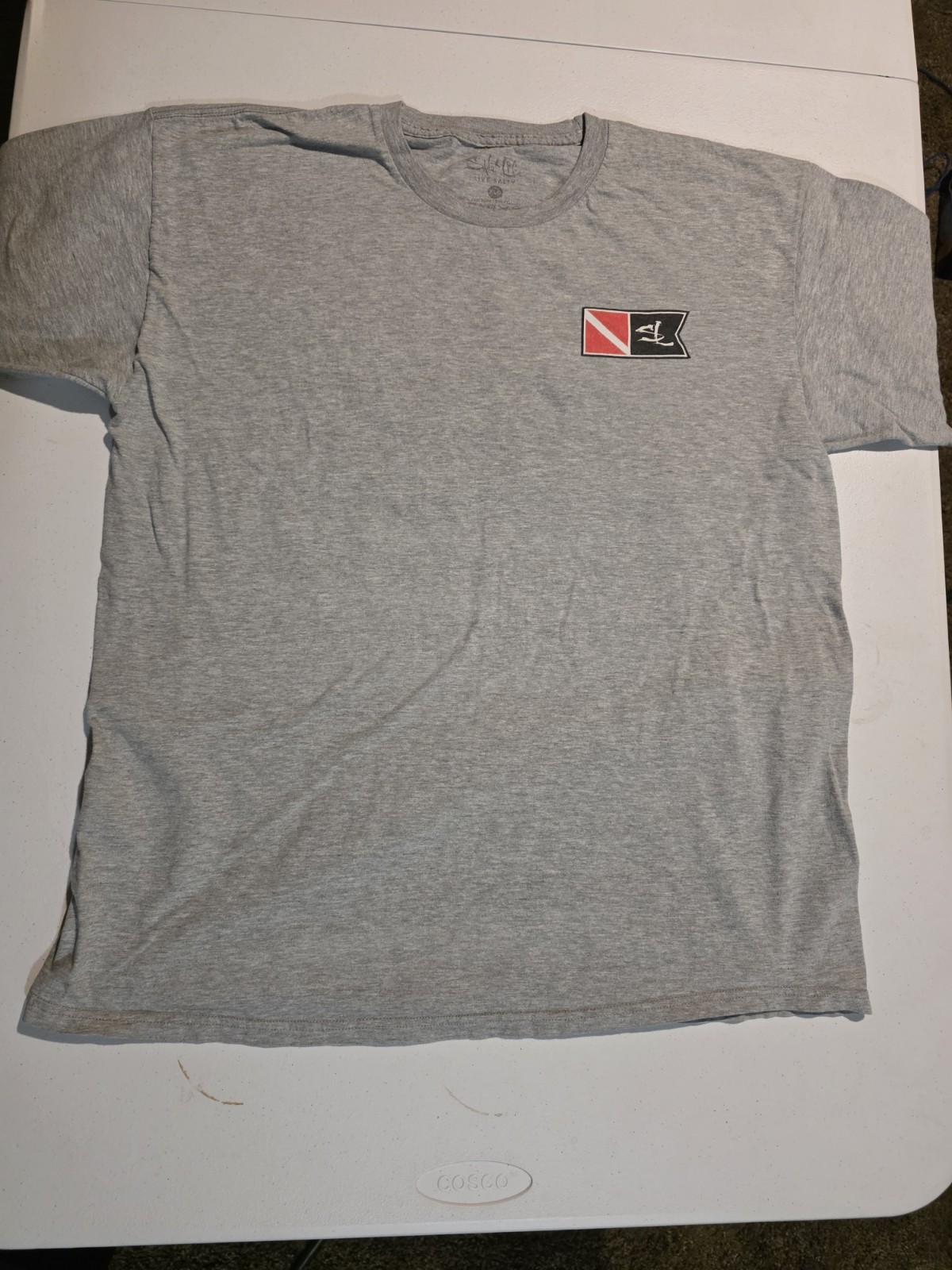 Salt Life T-Shirt Men's Sz X-Large Snorkel Diving Flag 2-Sided gallery