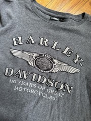 Harley-Davidson Genuine MotorClothes Men’s XL Gray Long Sleeve Crewneck Tee