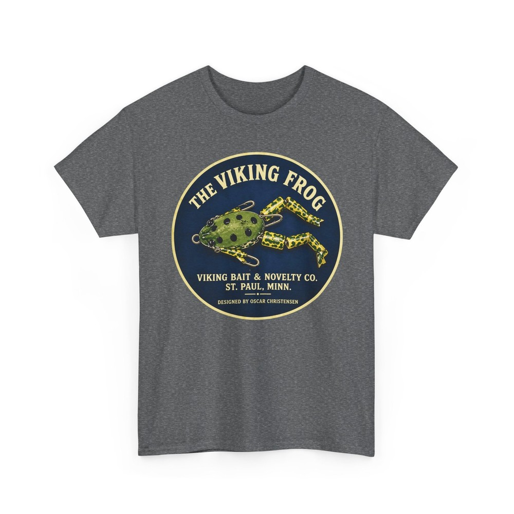 Christensen Frog Viking Bait & Novelty St Paul MN Vtg Fishing Lure Retro T-shirt