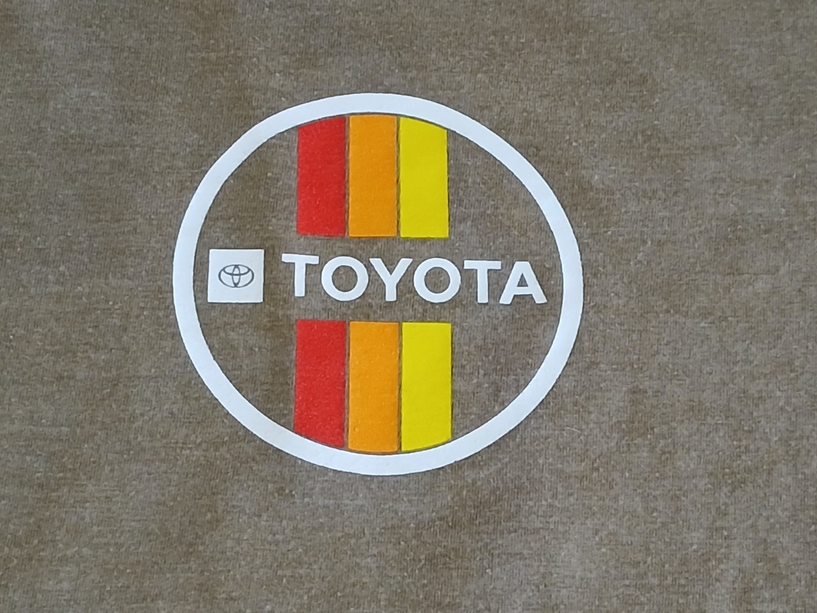 TOYOTA RACING Khaki Tan Mens Double Sided Shirt 3XL Used gallery