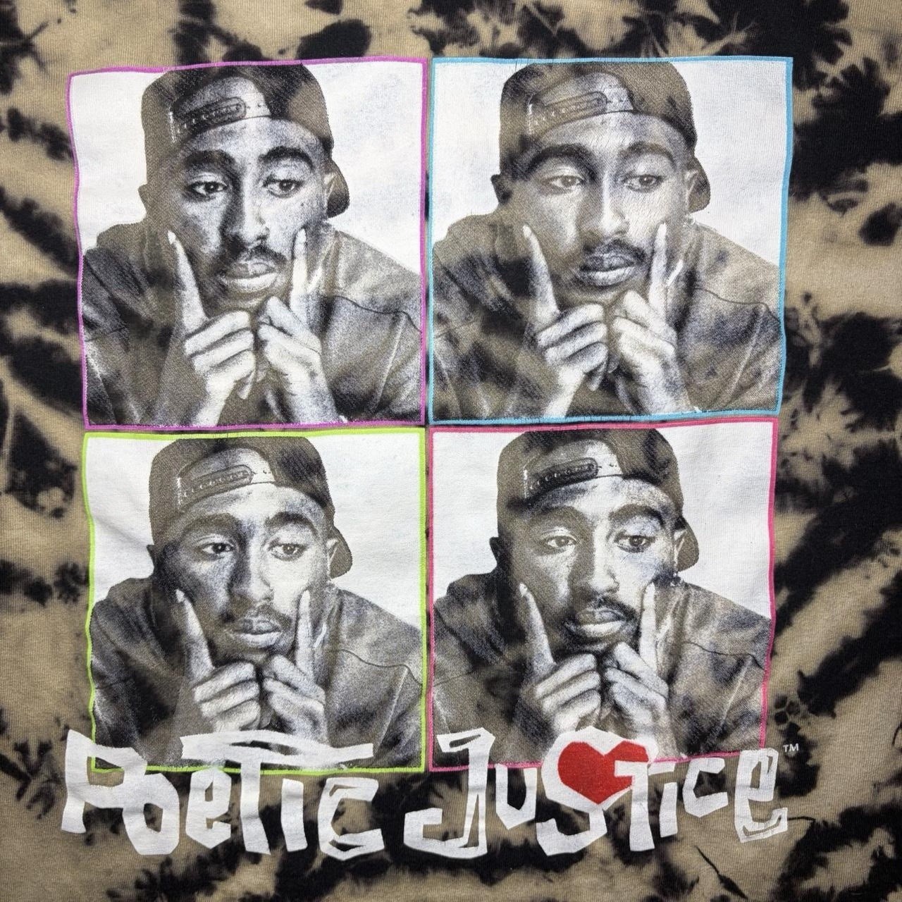 Handmade Custom Poetic Justice Tupac Reverse Tie Dye Mens Size M 1 of 1 Signed gallery