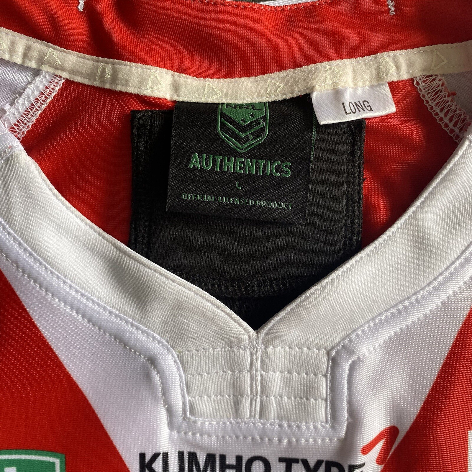 Rugby League Player Issue Jersey Spare St George Dragons NRL U20s Grip Size L gallery