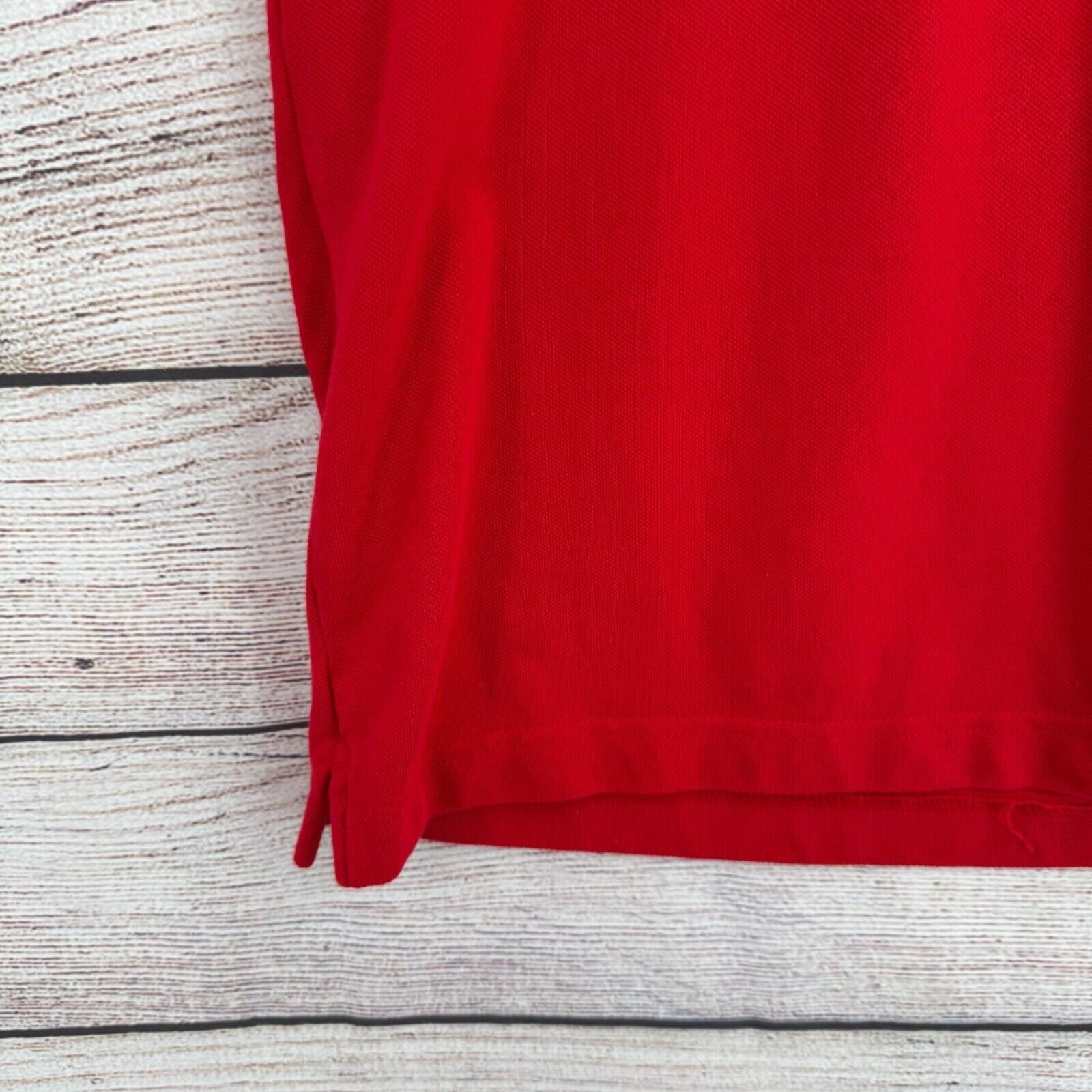 Apple Employee Knit Short Sleeve T-Shirt Men's Size Medium Red gallery