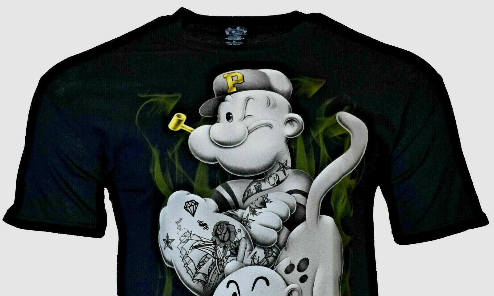 Wholesale Lot- 12 Men's T-shirt -POPEYE The Sailor Man-Up in Smoke -NEW gallery