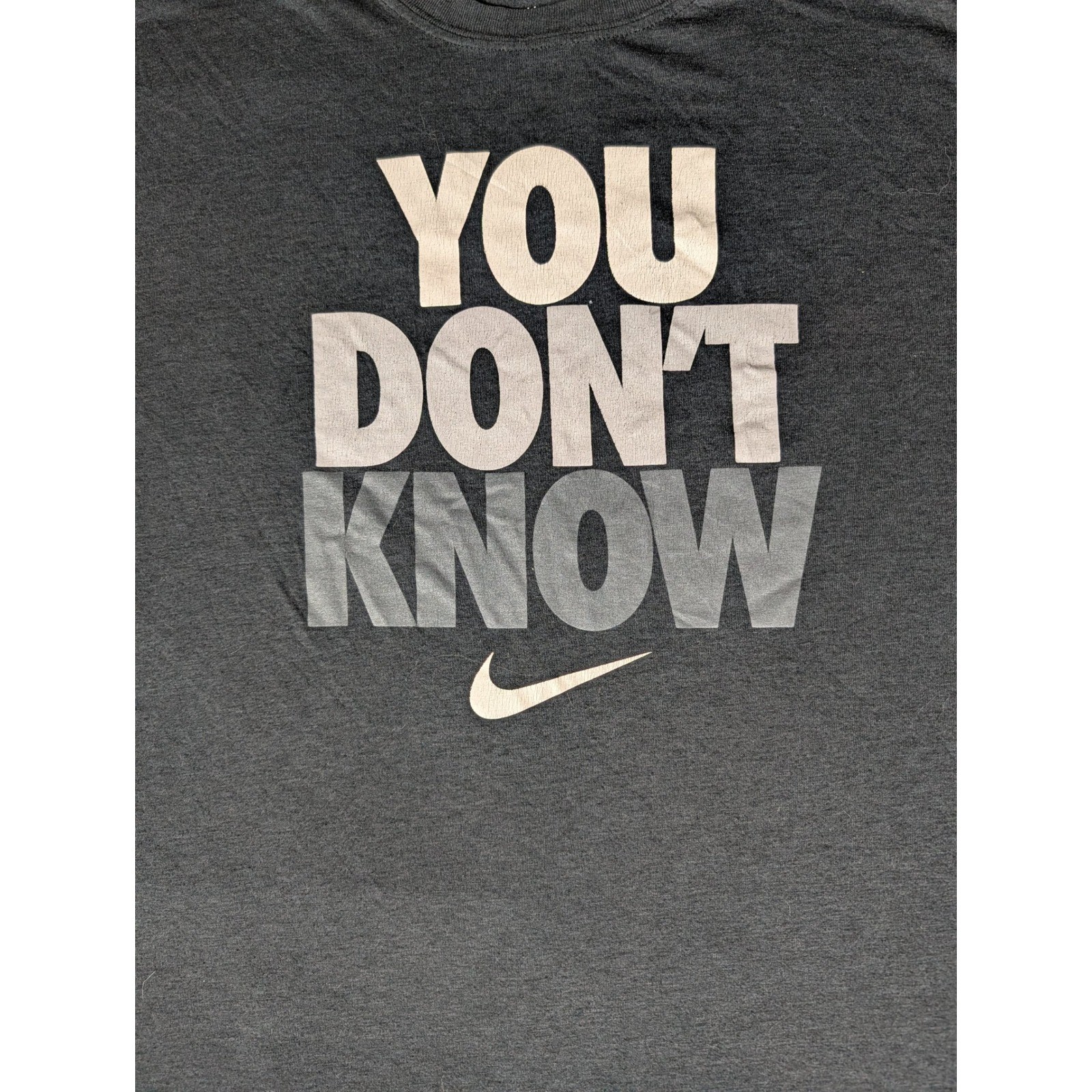 Nike Athletic Dept You Don't Know Graphic T-Shirt Black Regular Fit XL gallery
