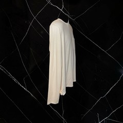 rag & bone Crew Neck Long Sleeve T-Shirt White Solid Men’s Size M