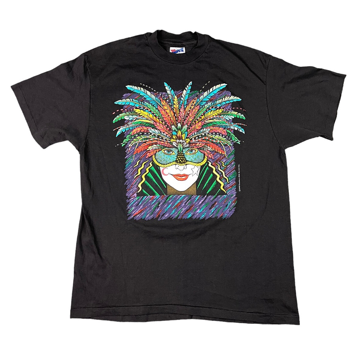 Vintage Mardi Gras New Orleans 1990 Single Stitch T-Shirt Unisex Size Large NEW gallery