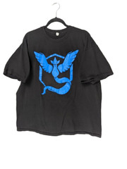 Alstyle Apparel Mens Pokemon Go Team Mystic Black Pure Cotton T-Shirt Size 2XL