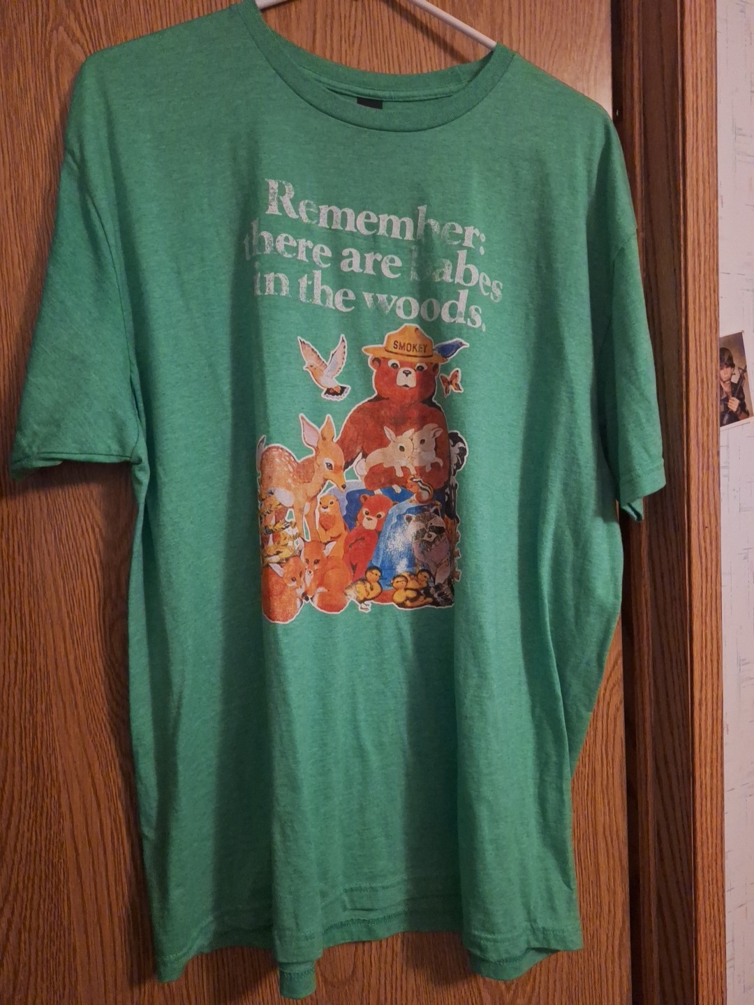 GUC – XL – Light Green – Smokey The Bear – T-Shirt