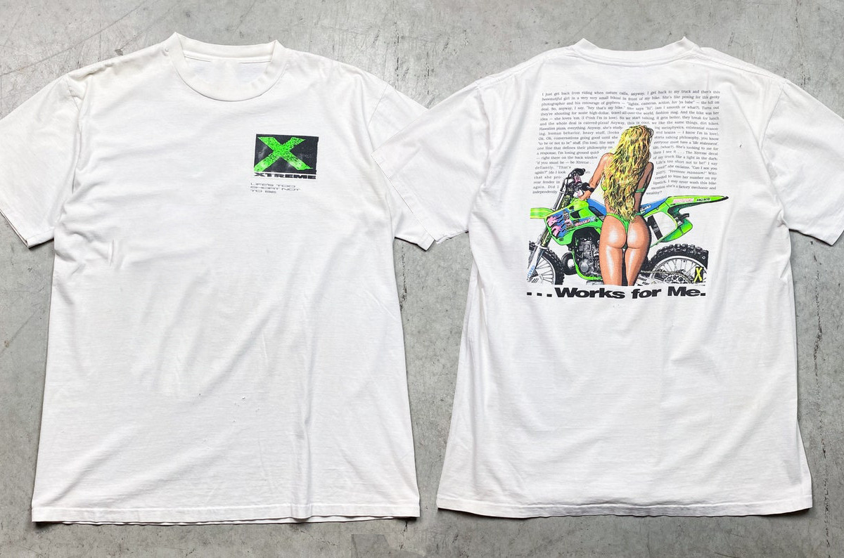 Vintage 1992 Xtreme Racing Single Stitch T-Shirt – White Unisex Shirt