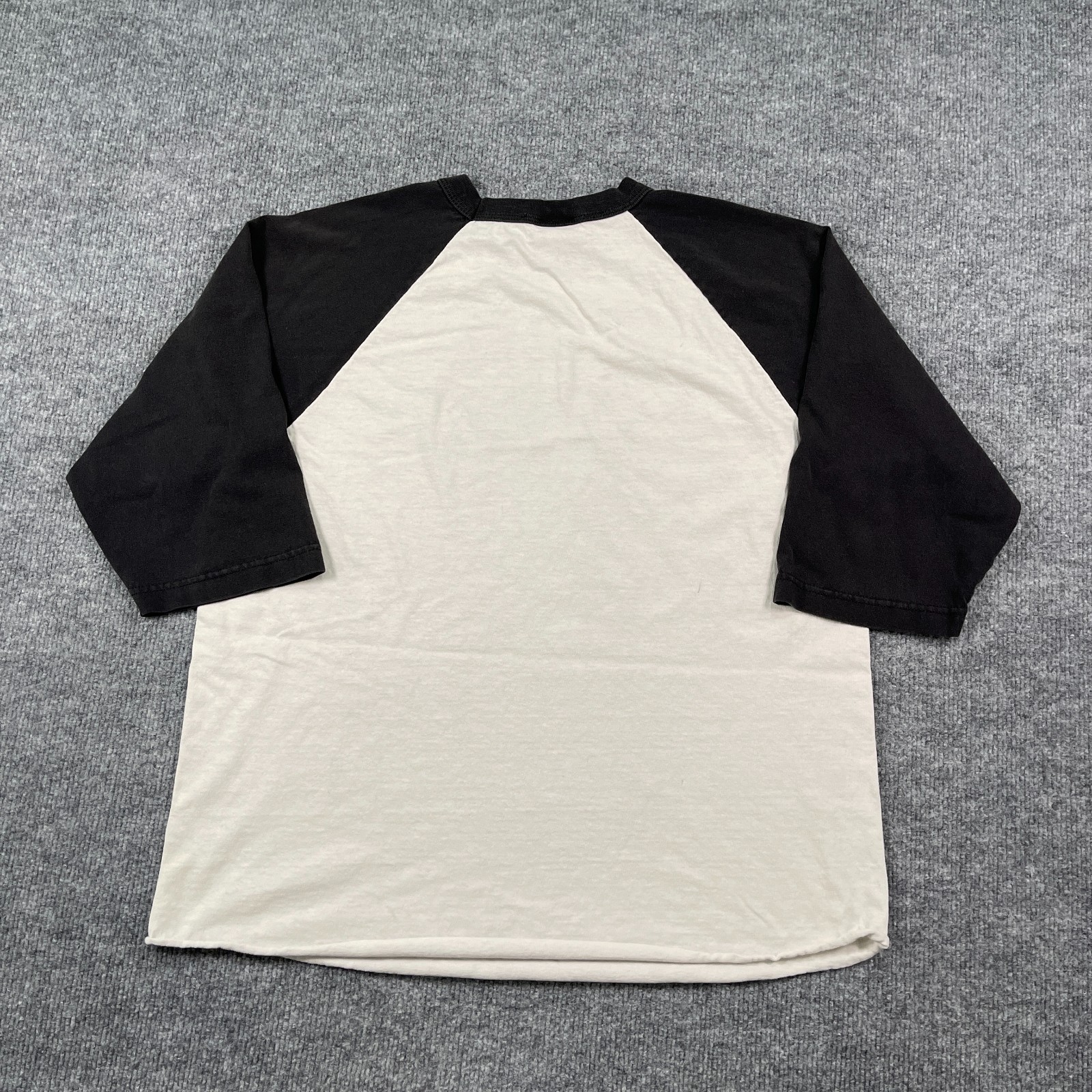 Vintage 90s 00s Blue Man Group 3/4 Raglan Shirt Large 21x25 White Black gallery