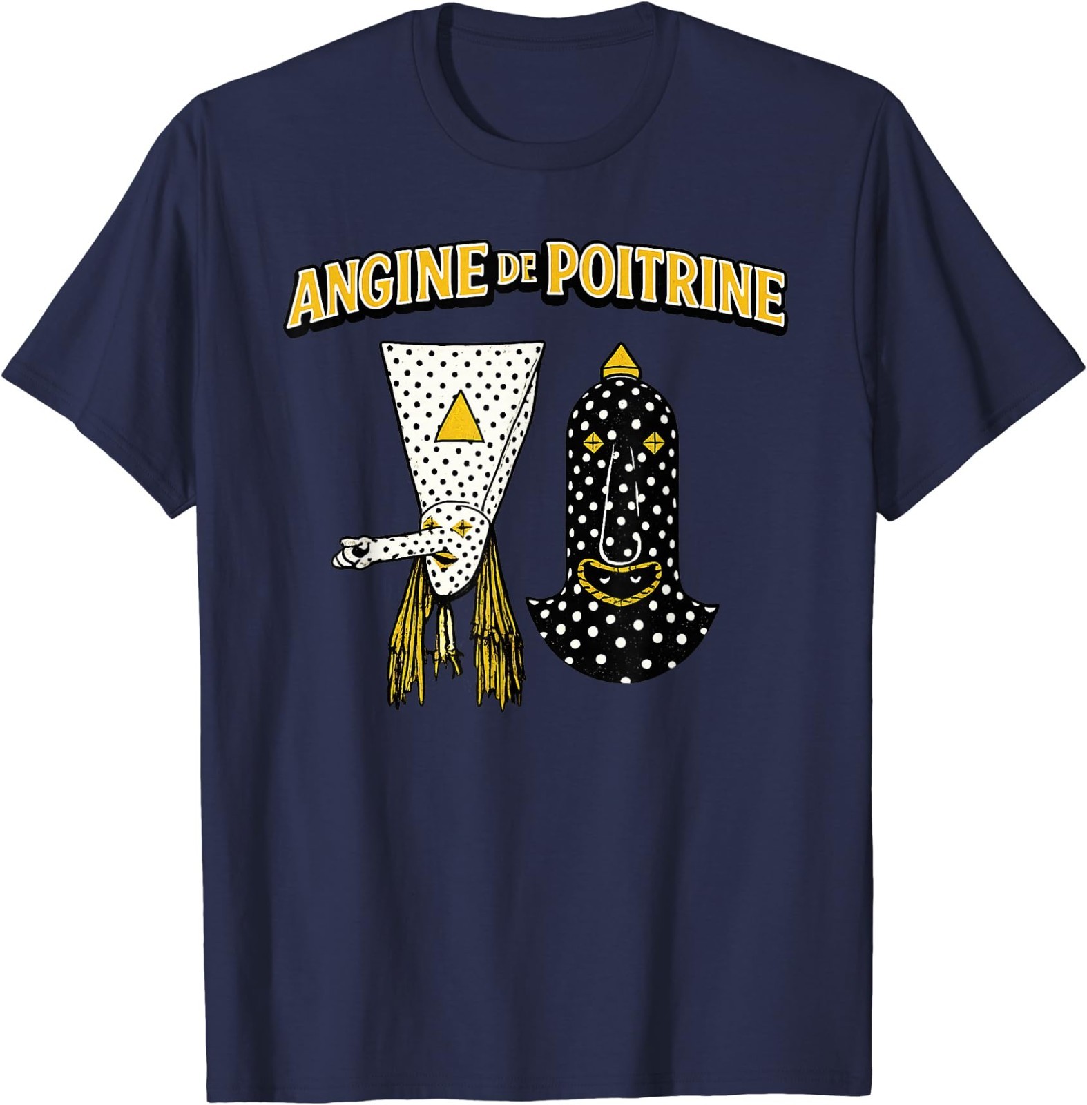 Angine De Poitrine Band Tee Vintage Music Fans Masked T-Shirt gallery