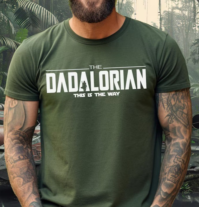 Dadalorian Shirt Funny Dad Tee Father’s Day Gift Husband Shirt for Men