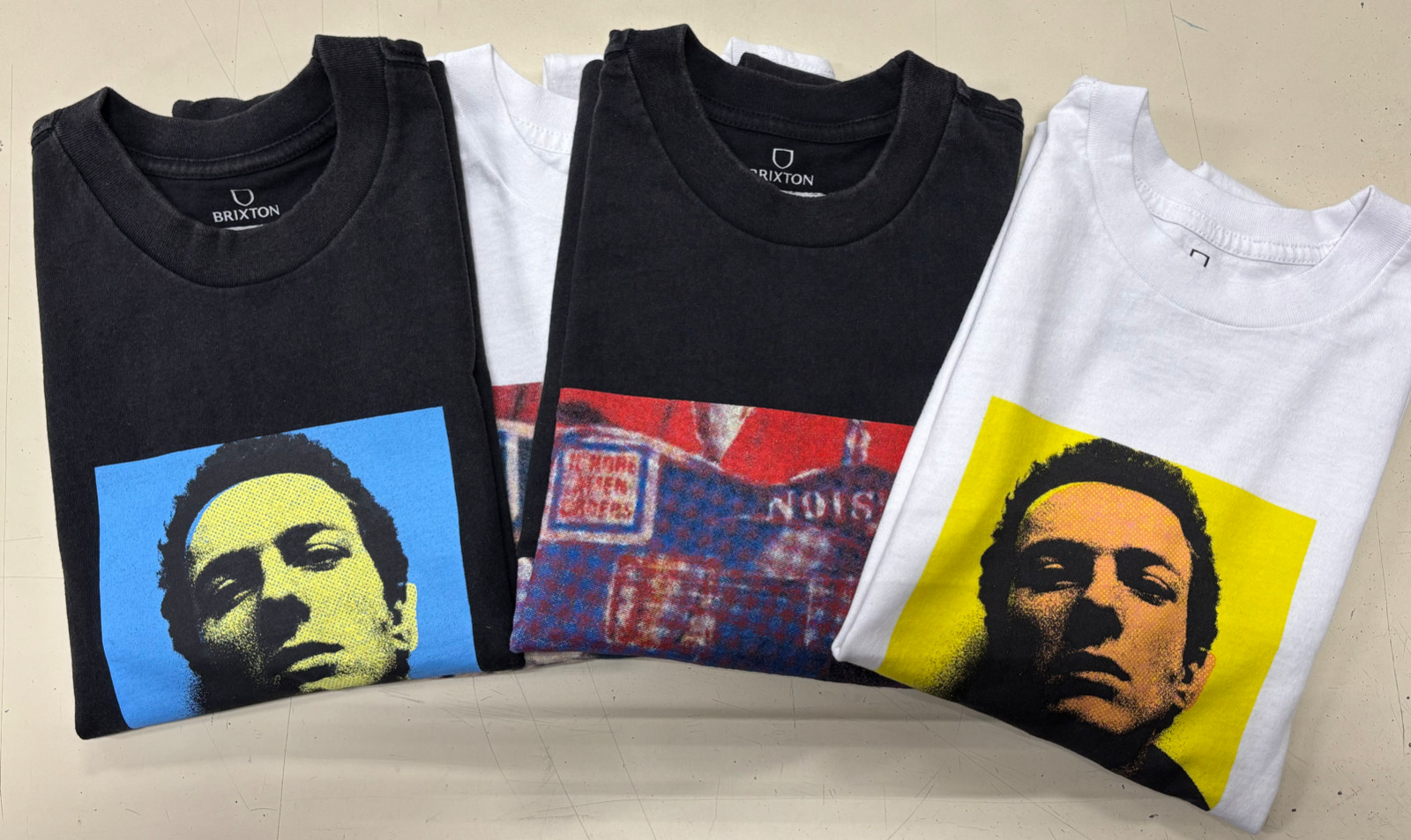 4 pack brixton x strummer tshirts ALL MEDIUM