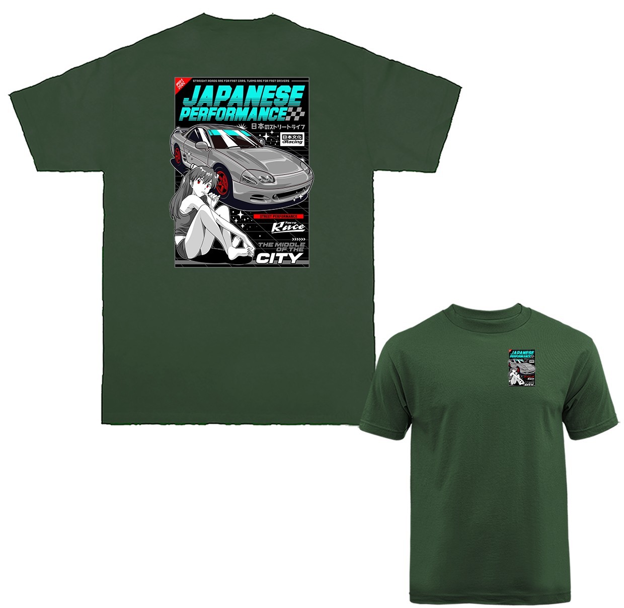 Japanese Performance Streetwear Imported Tuned Custom JDM Sports Car T-shirt