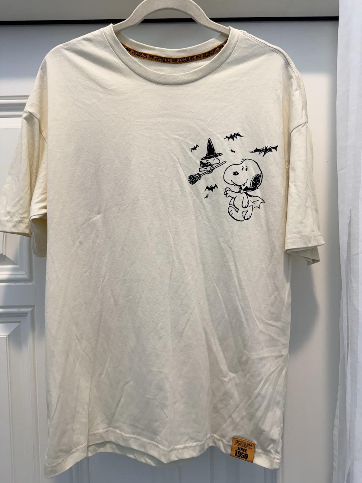 Men’s Peanuts Halloween T-Shirt – Ivory (XL)