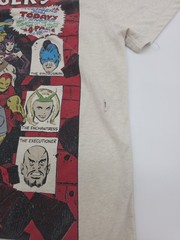 Marvel T-shirt Men Medium Beige Graphic Print Logo. #44367