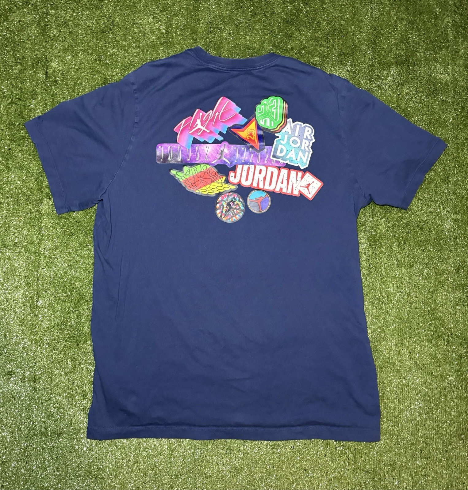Nike Air Jordan Sticker Mash Shirt Size XL gallery