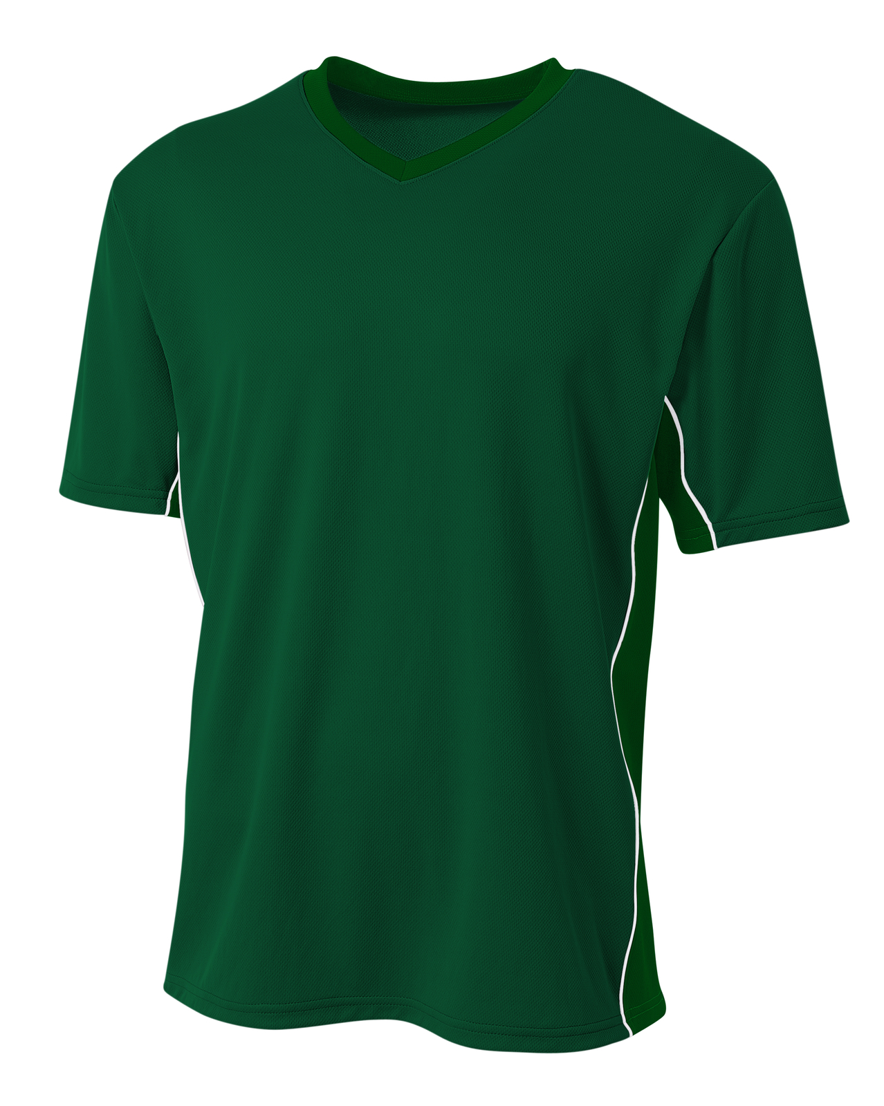 A4 Mens 100% Polyester Bird's Eye Mesh Short Sleeves Liga Soccer Jersey N3018 gallery