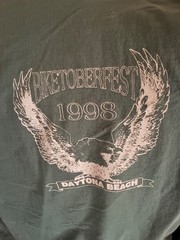 VINTAGE AMERICAN BIKER 90s EAGLE DAYTONA BEACH t shirt USA CMJ
