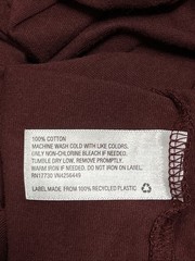 Original Use Men’s Burgundy Short Sleeve w Floral Fabric Pocket T-Shirt Small