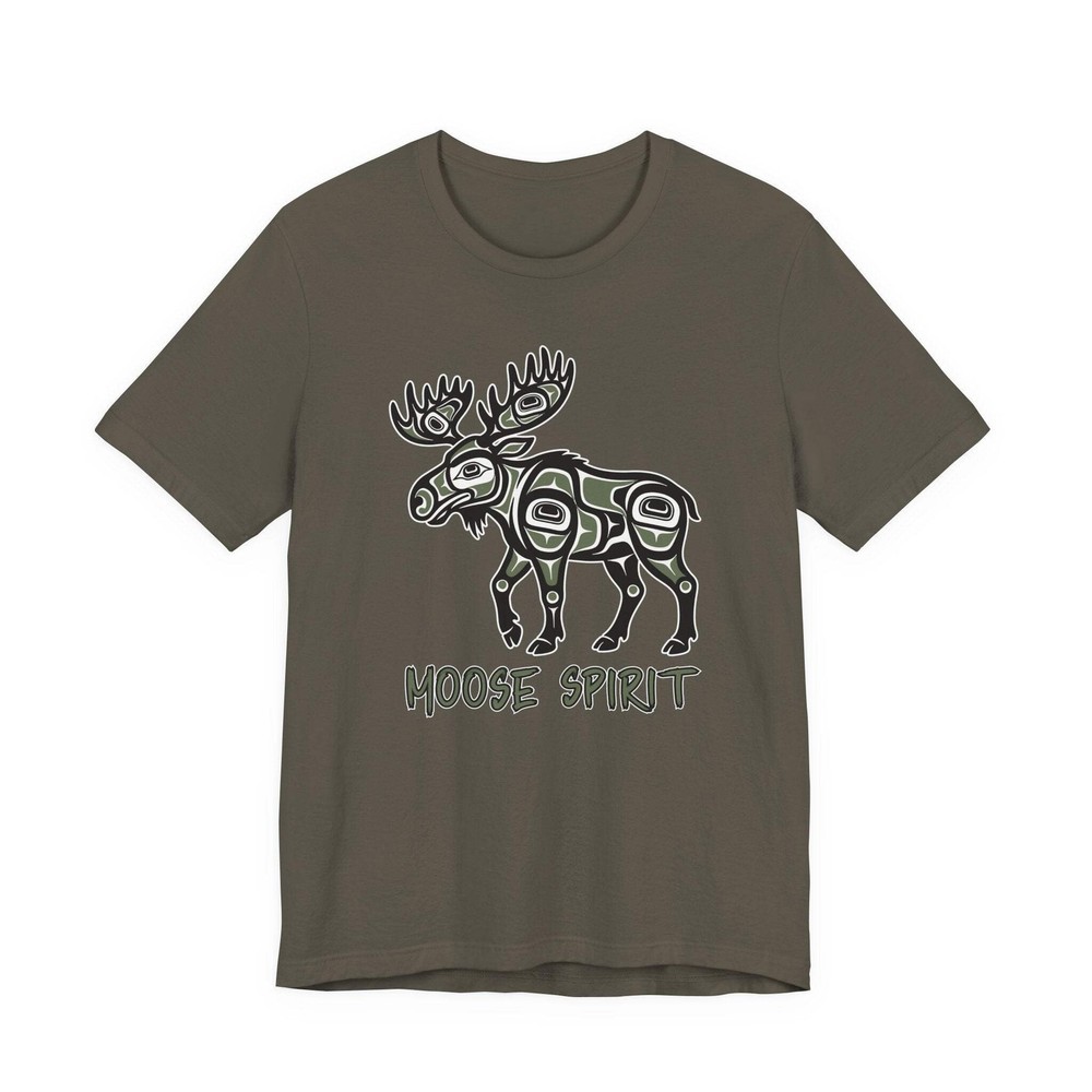 Moose Spirit Native American Formline Art T-Shirt | Animal Graphic Tee Shirt